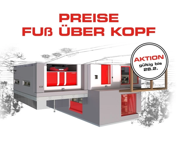 Die Preise Fuß über Kopf